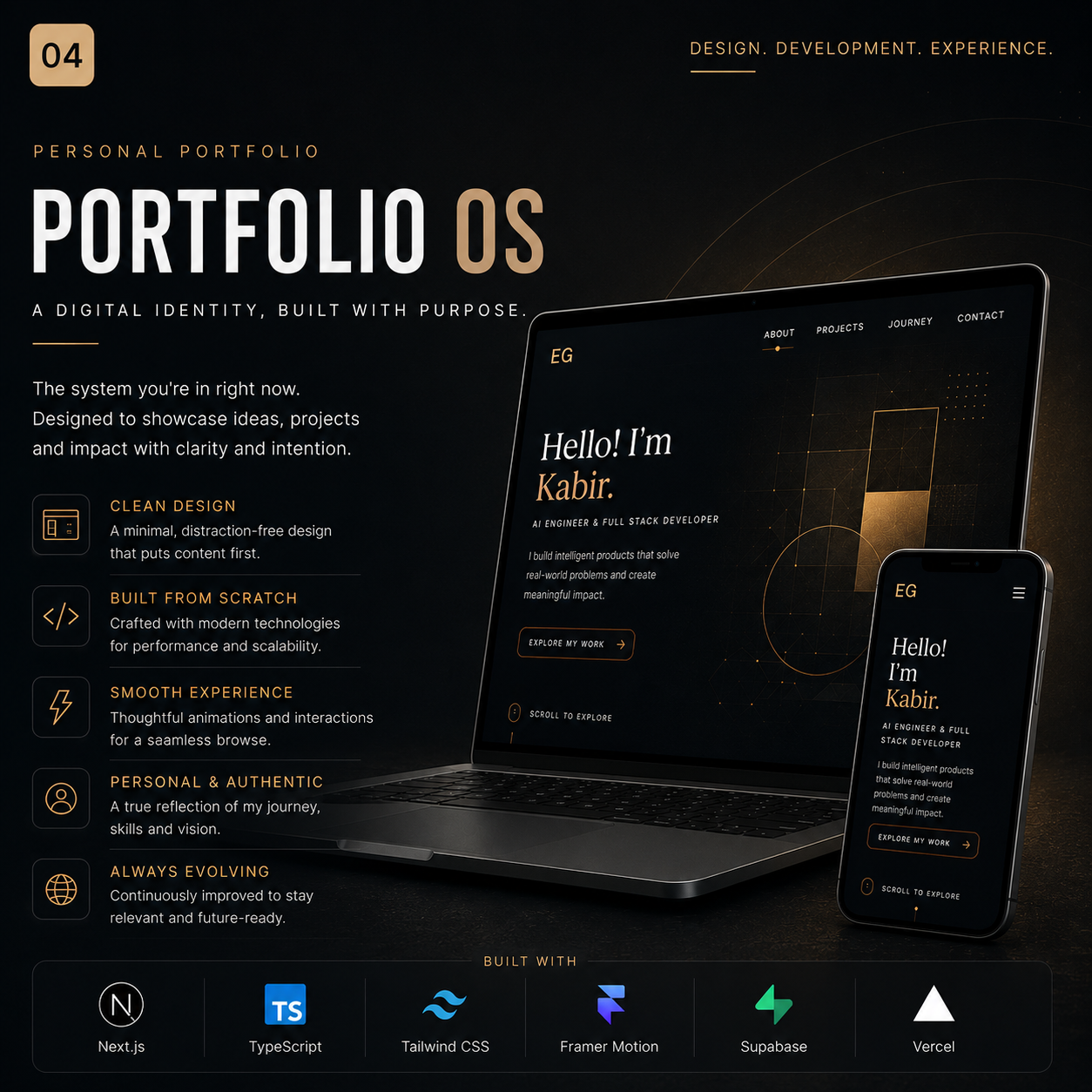Cinematic Portfolio Poster